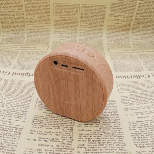 Mini Wood Bluetooth Speaker Portable Outdoor Wireless Support AUX TF - Image 4