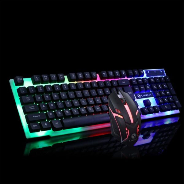 GTX300 Gaming CF LOL Gaming Keyboard Mouse Glowing Set - Image 4