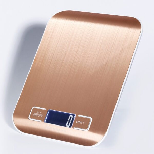 Rechargeable Flat Stainless Steel Kitchen Scale Electronic Scale Small Platform Scale - Image 2