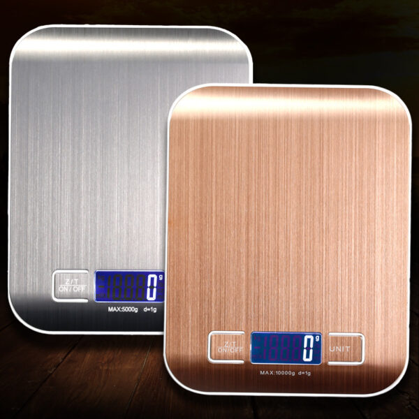 Rechargeable Flat Stainless Steel Kitchen Scale Electronic Scale Small Platform Scale - Image 3