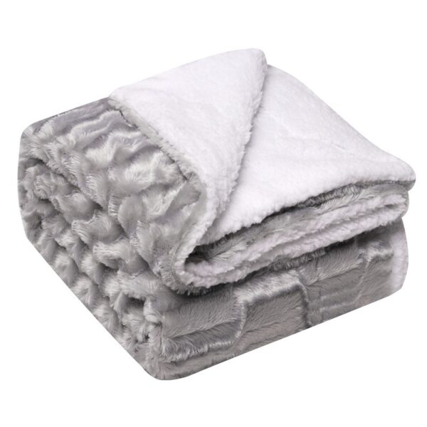 Thickened Flannel Lamb Wool Composite Double Blanket Leisure Blanket Gift Blanket - Image 10