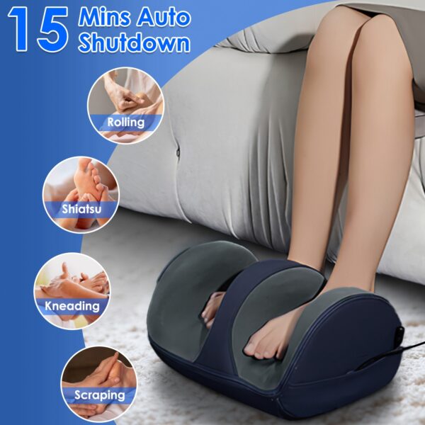 Shiatsu Foot Massager With Heat Foot Calf Thigh Arm Massager Machine With 3 Modes 3 Intensity Levels Gifts For Mom Dad Lover - Image 4