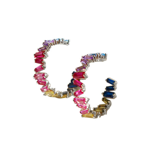 Women's Cool Rainbow Zircon Earrings - Image 2