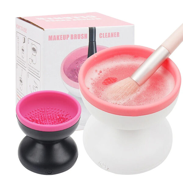 Electric Makeup Brush Cleaner Machine Portable Automatic USB Cosmetic Brush Cleaner Tools For All Size Beauty Makeup Brushes Set - Image 3