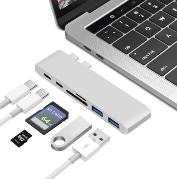 Compatible with Apple , USB Type C Hub to TF SD Card Reader Hub 3.0 Adapter with PD Power USB C Hub Dock - Image 4