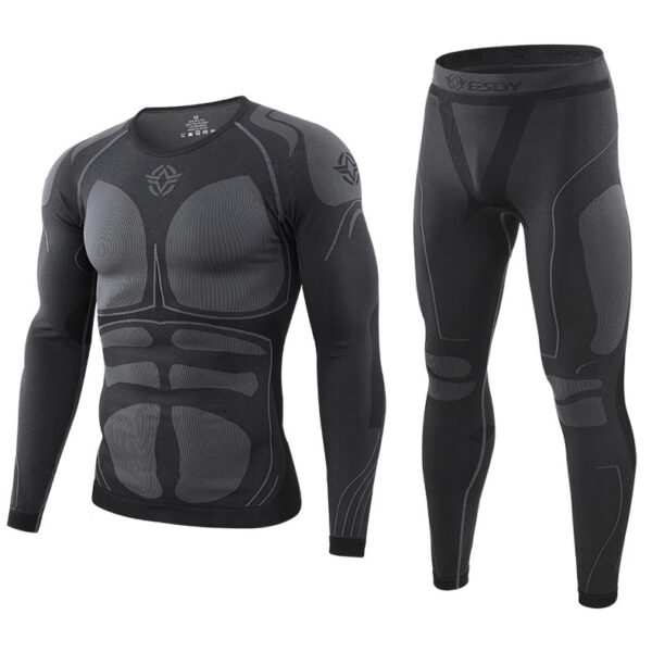 Outdoor Sports Thermal Underwear Cycling Clothes Breathable Wicking Suit Men - Image 2