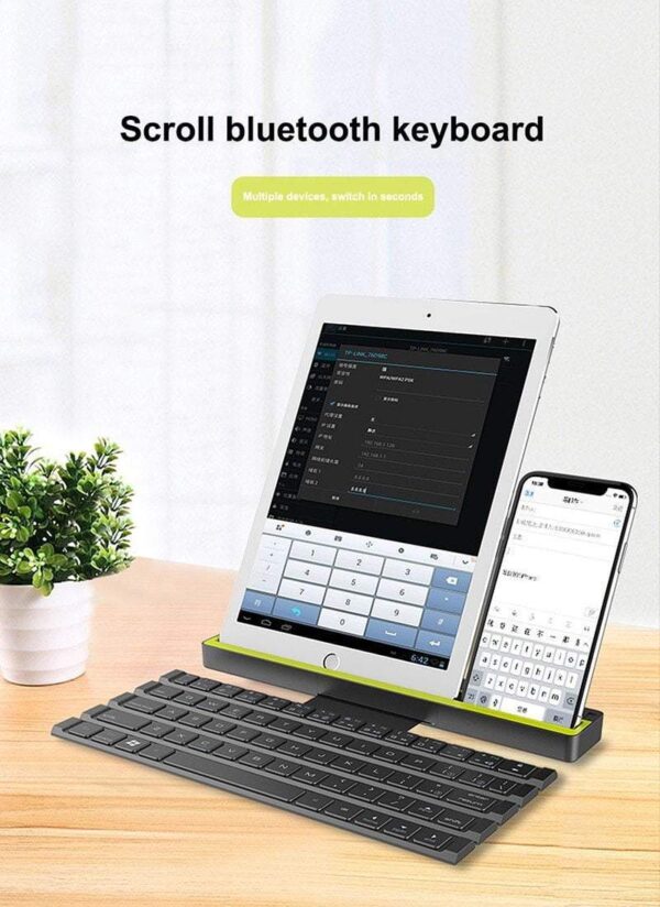 Flexible Roll Folding Bluetooth Keyboard - Image 5