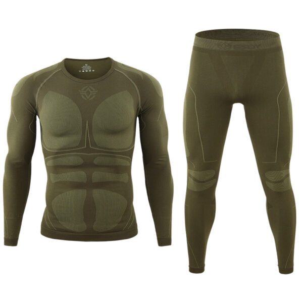 Outdoor Sports Thermal Underwear Cycling Clothes Breathable Wicking Suit Men - Image 5