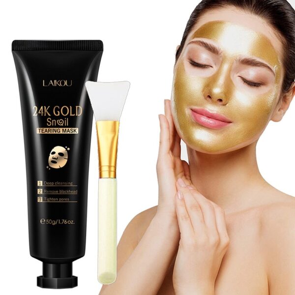 Gold Foil Snail Tear-Off Mask Hydrating - Image 5