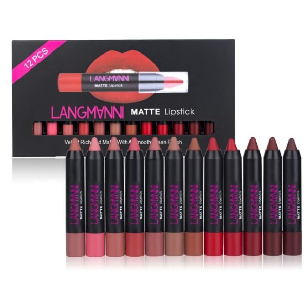 Matte Lipstick Waterproof Long-lasting Velvet Lipstick Set - Image 8