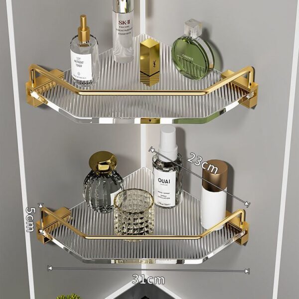 Acrylic Washroom Bathroom Shelving - Image 3