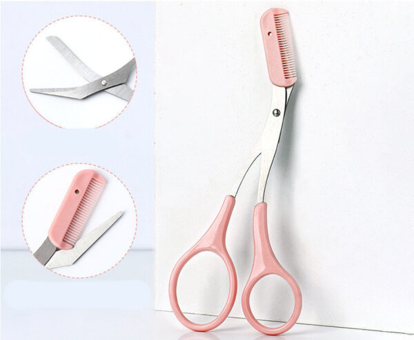 Eyebrow Trimming Knife With Comb Curved Moon Small Beauty Supplies Gadgets - Image 3