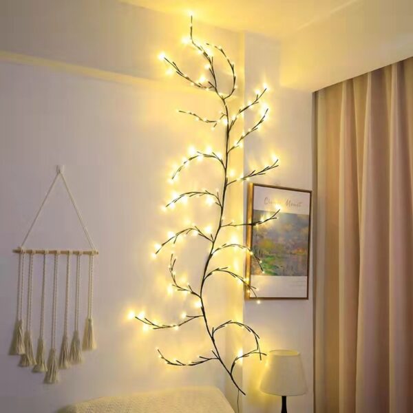 Vines With Lights Christmas Garland Light Flexible DIY Willow Vine Branch LED Light For Room Wall Wedding Party Decor - Image 2