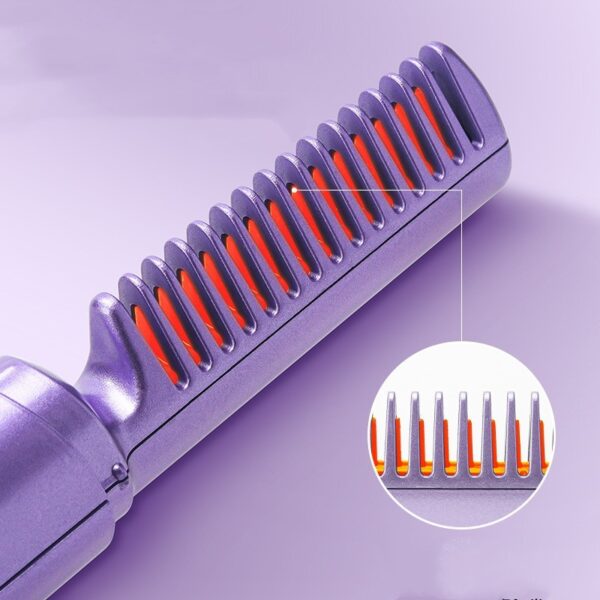 Professional Wireless Hair Straightener Curler Comb Fast Heating Negative Ion Straightening Curling Brush Hair Styling Tools - Image 10