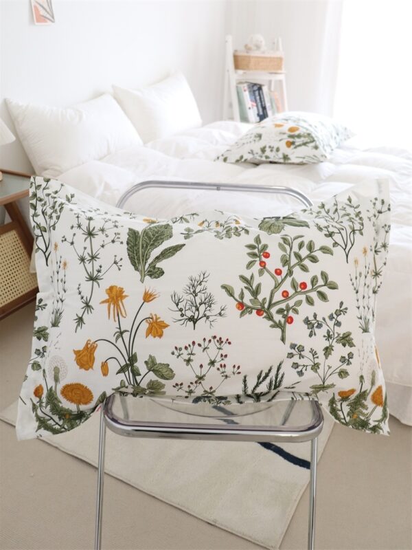 Dandelion Floral Pure Cotton Bed Sheets - Image 5