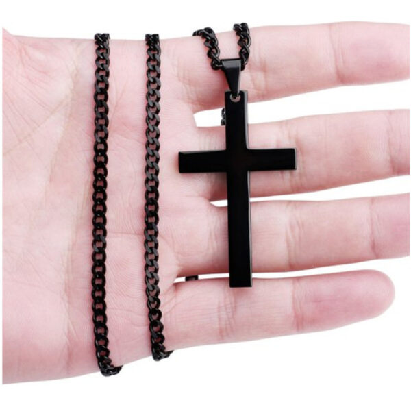 Classic Cross Necklace Men's Pendant Fashion Stainless Steel Jewelry - Image 10