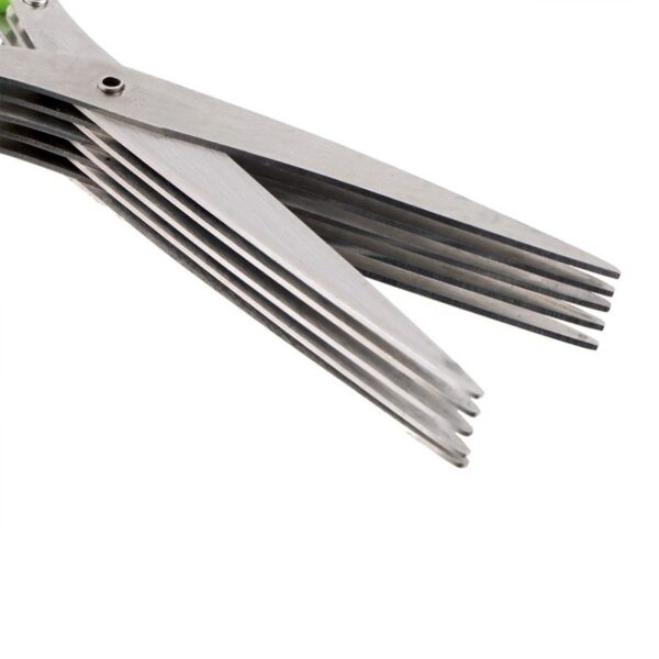 Multifunctional Multi-layer Green Onion Scissors Stainless Steel Onion Cutting Knife Herb Seaweed Spice Scissors Kitchen Scissor Kitchen Gadgets - Image 7