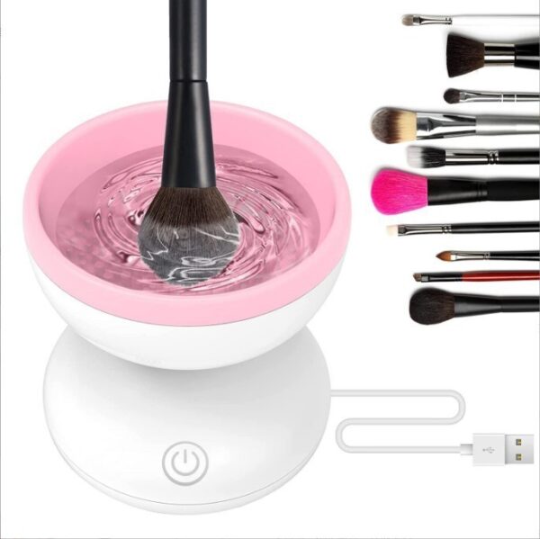 Electric Makeup Brush Cleaner Machine Portable Automatic USB Cosmetic Brush Cleaner Tools For All Size Beauty Makeup Brushes Set - Image 10