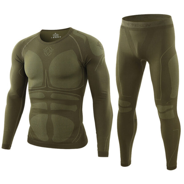 Outdoor Sports Thermal Underwear Cycling Clothes Breathable Wicking Suit Men - Image 3