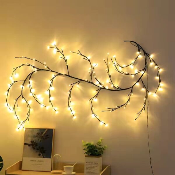 Vines With Lights Christmas Garland Light Flexible DIY Willow Vine Branch LED Light For Room Wall Wedding Party Decor - Image 6