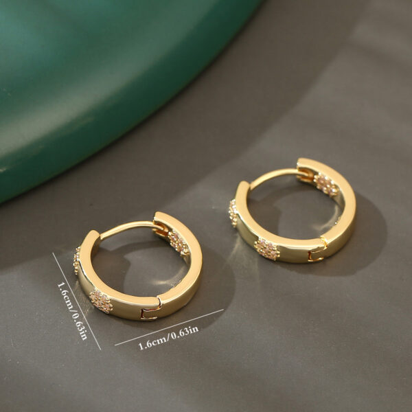 Retro Easy Matching Round Ear Clip Earrings - Image 4