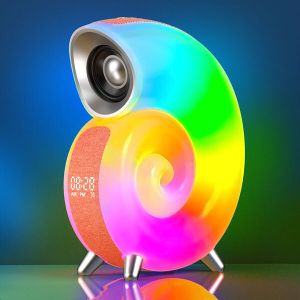 Conch Smart RGB Atmosphere Light Bluetooth Speaker Alarm Clock Wake-up Lamp White Noise Machine For Sleeping Baby APP Control - Image 8