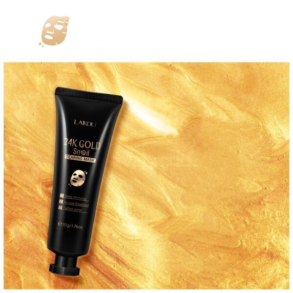 Gold Foil Snail Tear-Off Mask Hydrating - Image 2