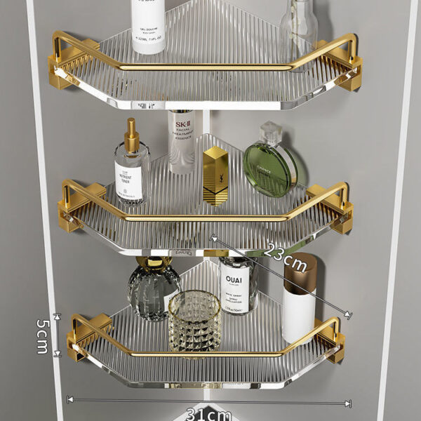 Acrylic Washroom Bathroom Shelving - Image 4