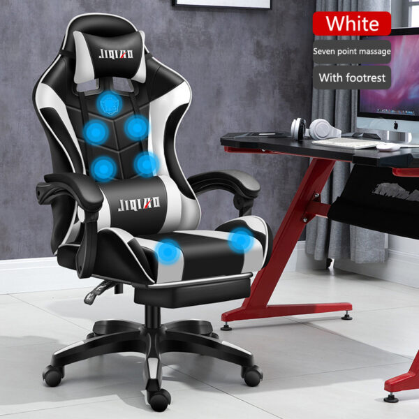 Men's Computer Home Comfort Ergonomic Dormitory Gaming Seat Swivel Chair - Image 5