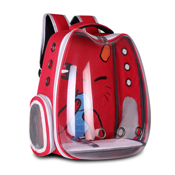 Pet Supplies Pet Backpack Convenient Pet Space Bag Breathable Shoulder Cat Bag Dog Bag - Image 5