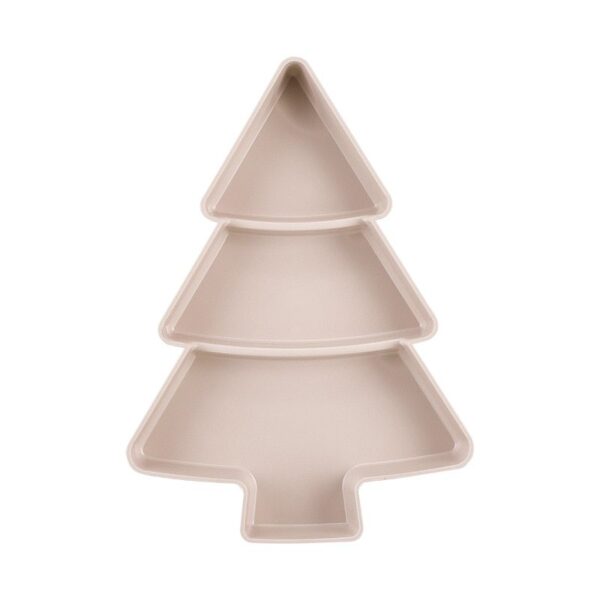 4Pcs Christmas Tree Ceramic Plates - Image 3