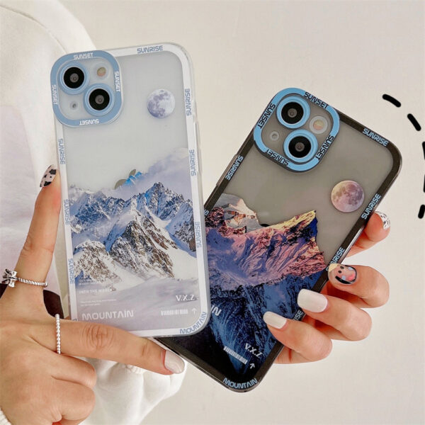 Rizhao Snow Mountain Blue Phone Case Angel Eyes Girl - Image 6