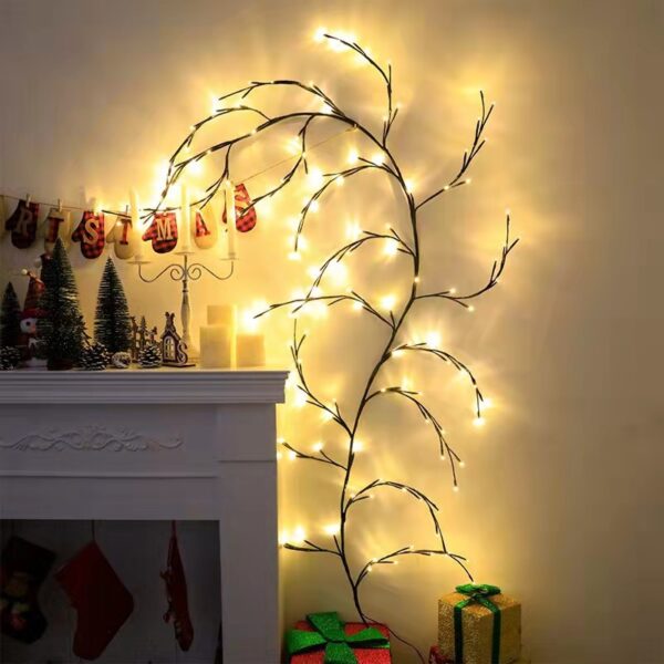 Vines With Lights Christmas Garland Light Flexible DIY Willow Vine Branch LED Light For Room Wall Wedding Party Decor - Image 3