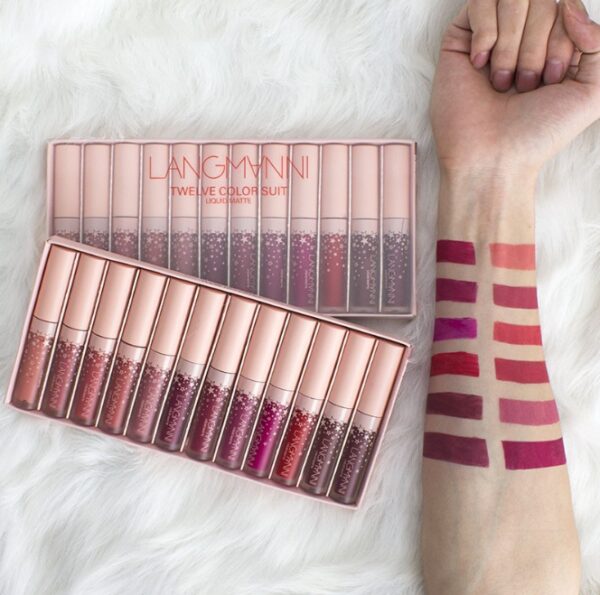 Matte Lipstick Waterproof Long-lasting Velvet Lipstick Set - Image 7