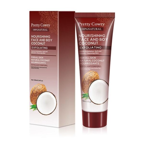 Cucumber Coconut Papaya Facial Exfoliating Gel Cream 100ml Body Cleansing - Image 4