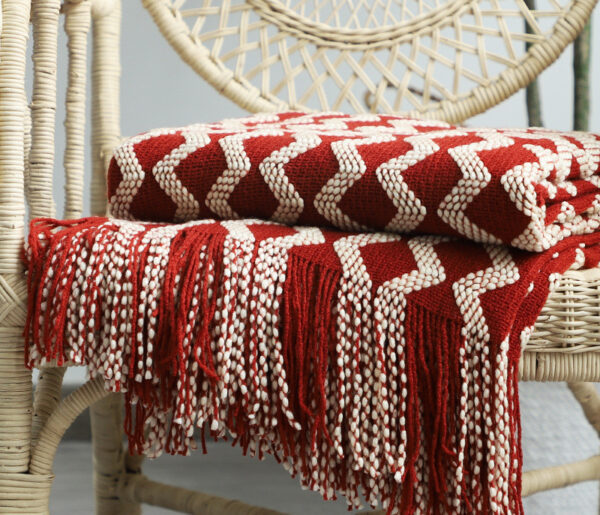 Nordic Knitted Decorative Blanket Sofa Blanket - Image 8