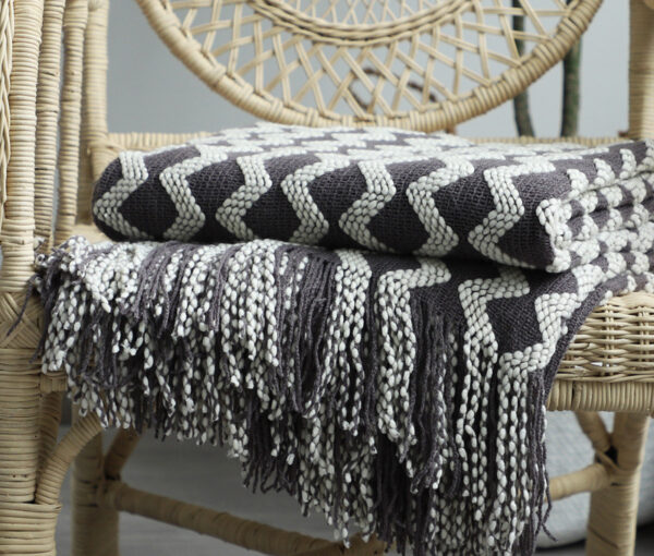 Nordic Knitted Decorative Blanket Sofa Blanket - Image 10