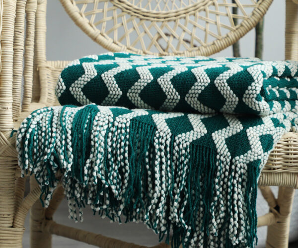 Nordic Knitted Decorative Blanket Sofa Blanket - Image 5