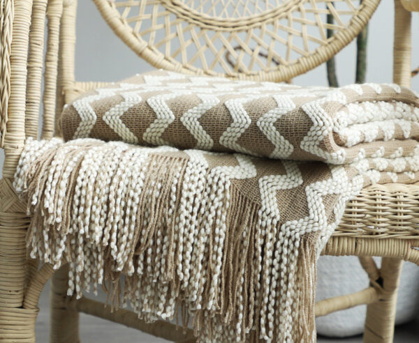 Nordic Knitted Decorative Blanket Sofa Blanket - Image 4