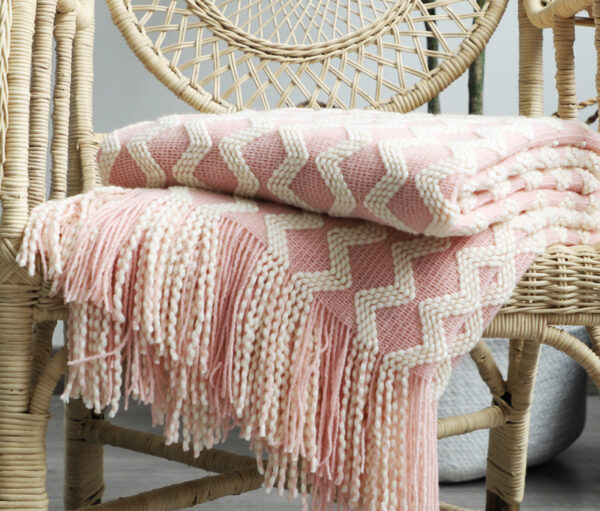 Nordic Knitted Decorative Blanket Sofa Blanket - Image 2