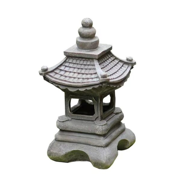 Solar Stone Tower Outdoor Yard Lamp Japanese Style GD Zen Garden Landscape Resin Garden Decoration In Stock Wholesale - Image 6